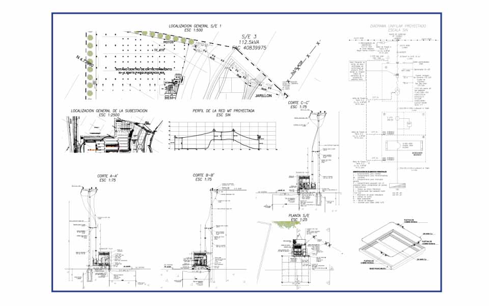 Designs of Medium Voltage Networks and Substations