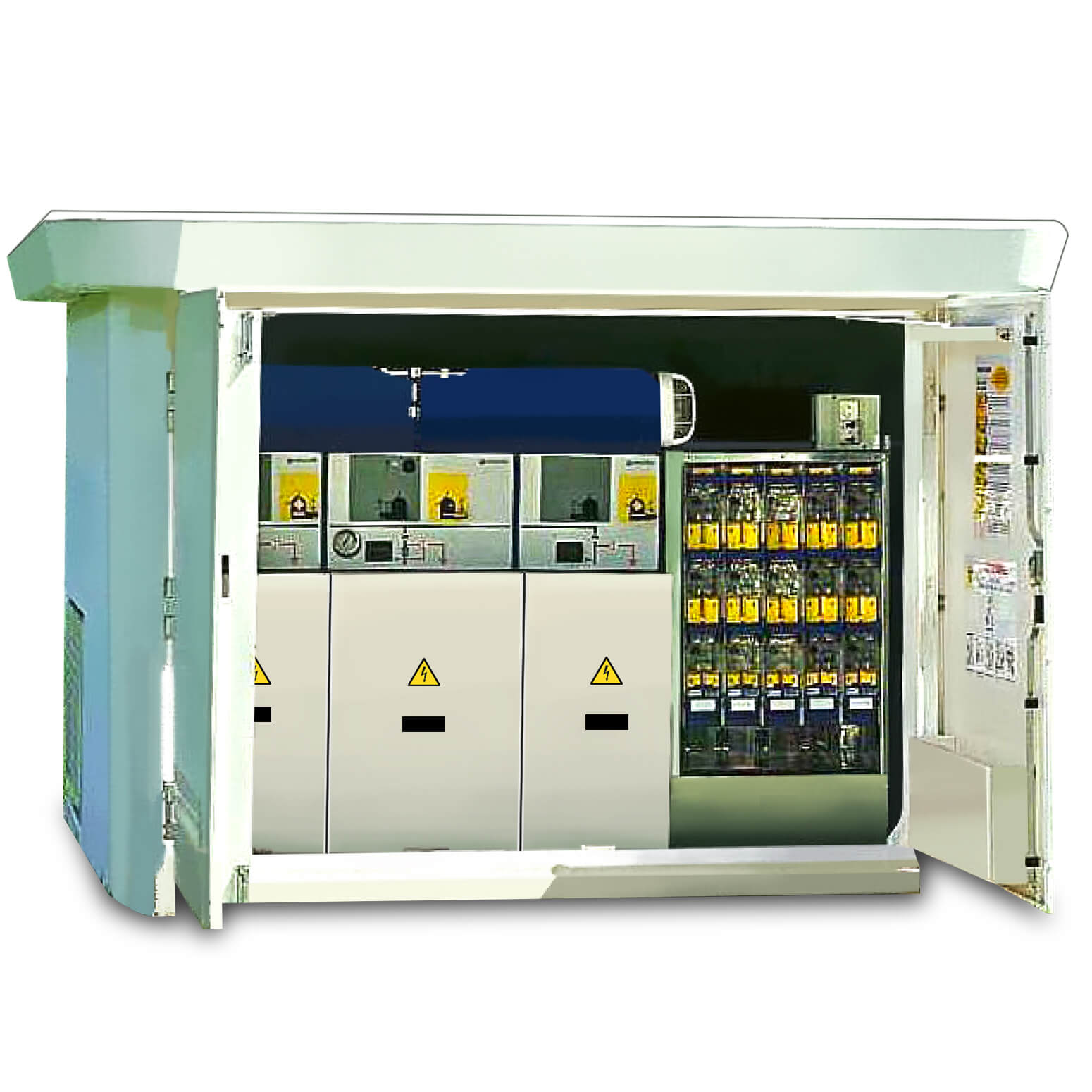 Kiosk type transformer stations