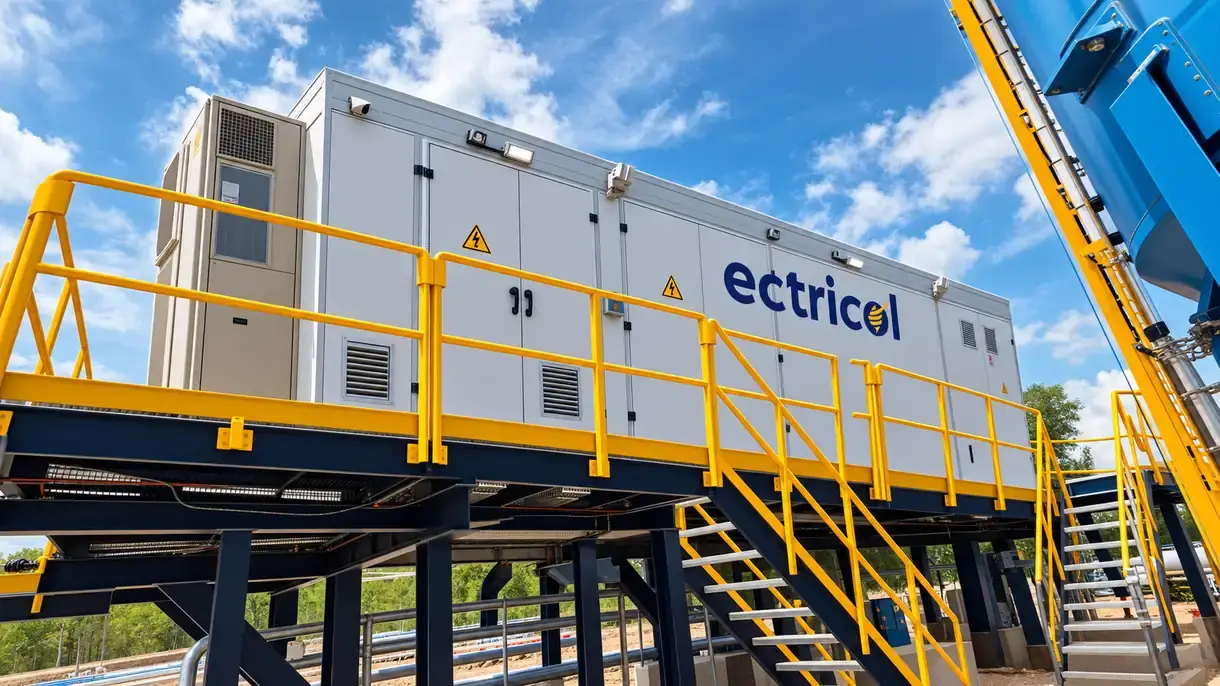 Sala eléctrica prefabricada tipo shelter para un campo de oil and gas