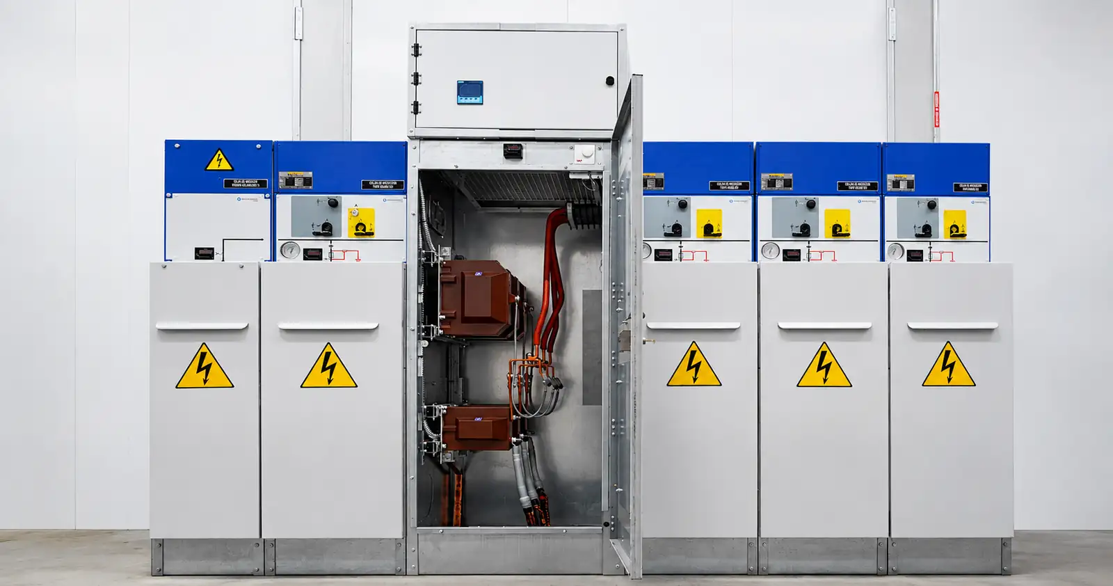 Secondary switchgear with line function to connect and disconnect in medium voltage